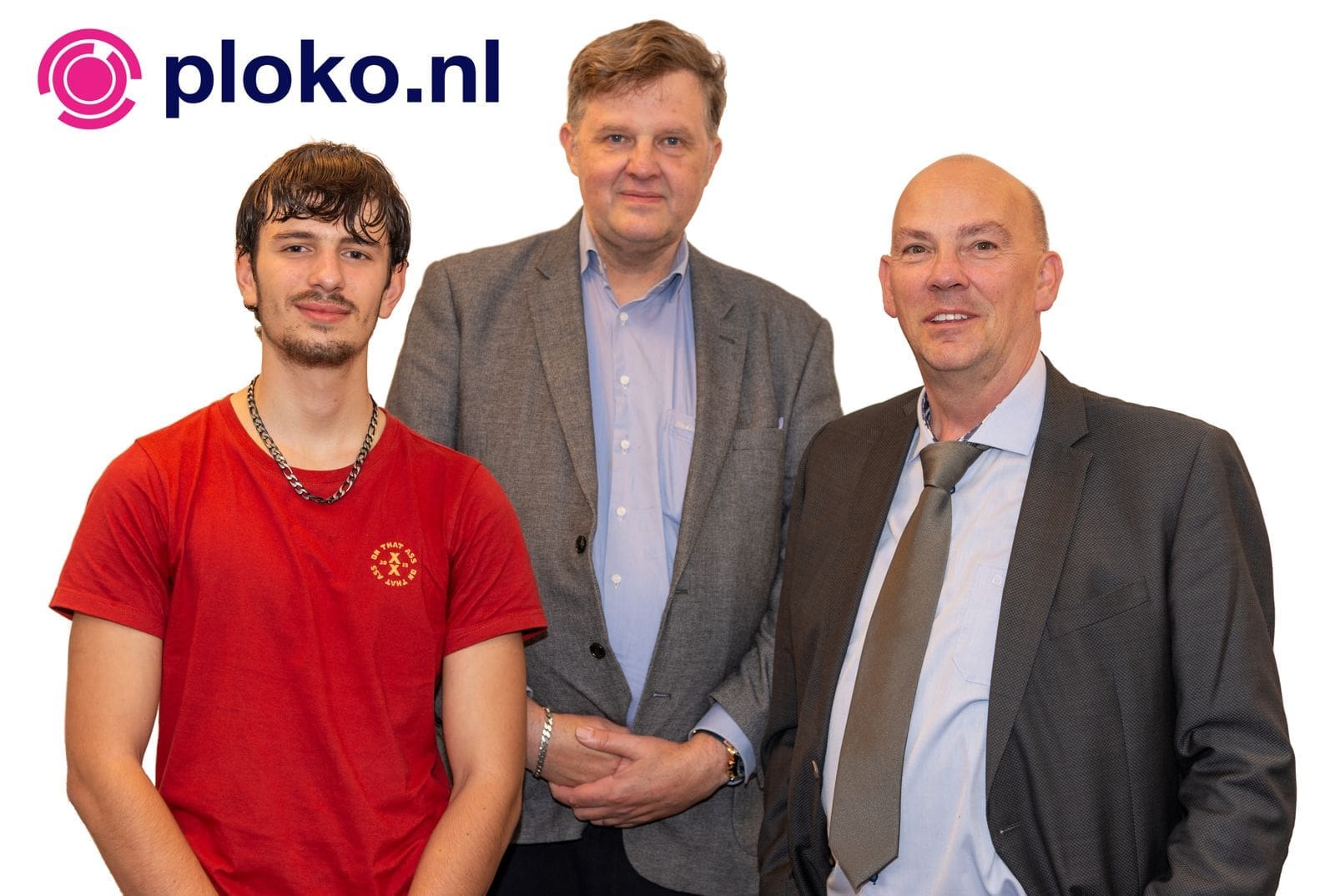 Het team achter Ploko.nl met Giovanni Pira, Erik Plomp en Frank Korlas